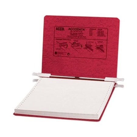 Gbc ACCO, PRESSTEX COVERS WITH STORAGE HOOKS, 2 POSTS, 6in CAPACITY, 9.5 X 11, EXECUTIVE RED 54119